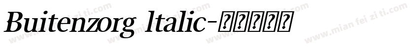 Buitenzorg ltalic字体转换